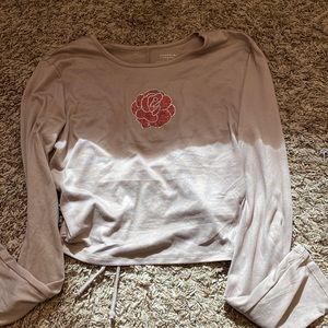 Cropped shirt, supper soft, and open back!